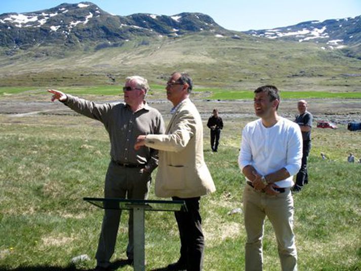 Einar K. Guðfinnsson sjávarútvegsráðherra, Finn Karlsen sjávarútvegsráðherra Grænlands og Björn Kalsö sjávarútvegsráðherra Færeyja.
