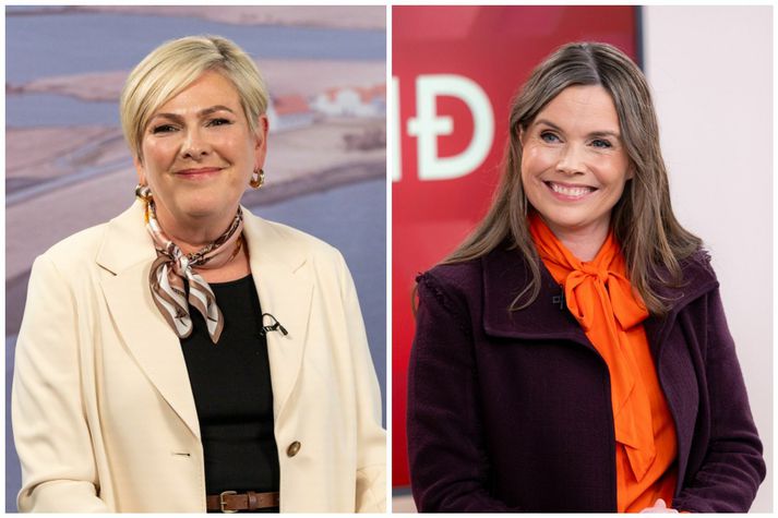 Ef kosið yrði á morgun er ekki hægt að segja til um hvor hefði betur Halla Tómasdóttir eða Katrín Jakobsdóttir sem mælast báðar með 24,1 prósent samkvæmt nýrri könnun Maskínu fyrir fréttastofuna.