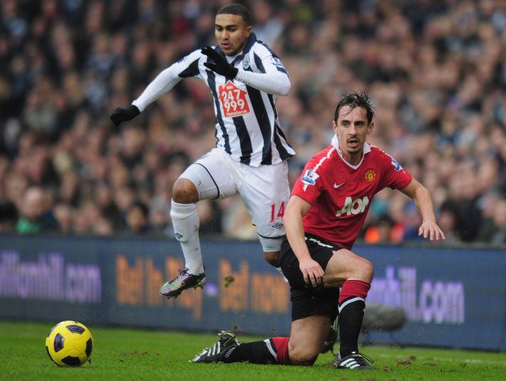 Gary Neville í síðasta leiknum með United.