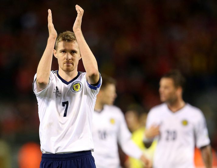 Fletcher í leik með skoska landsliðinu í síðasta mánuði.