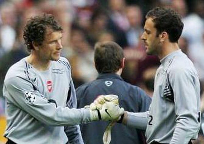Jens Lehmann og Manuel Almunia.