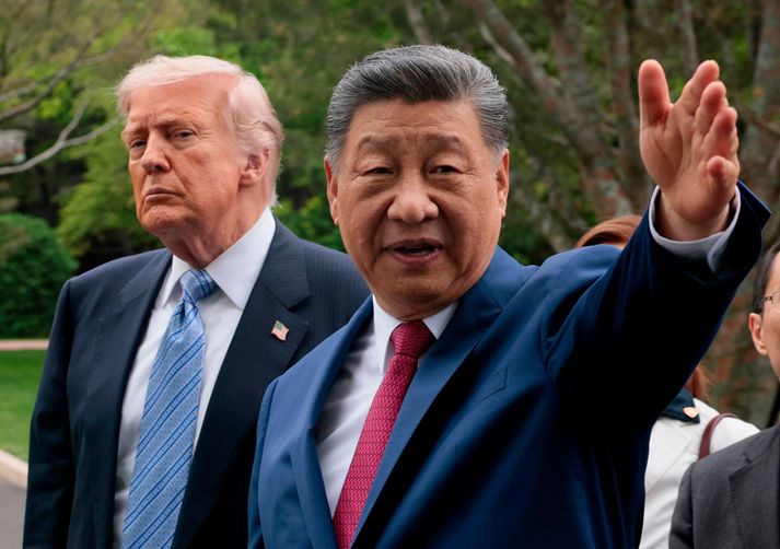 Donald Trump og Xi Jinping í Peking í maí. Nú mun Xi heimsækja Washington DC í fyrsta sinn í rúman áratug.