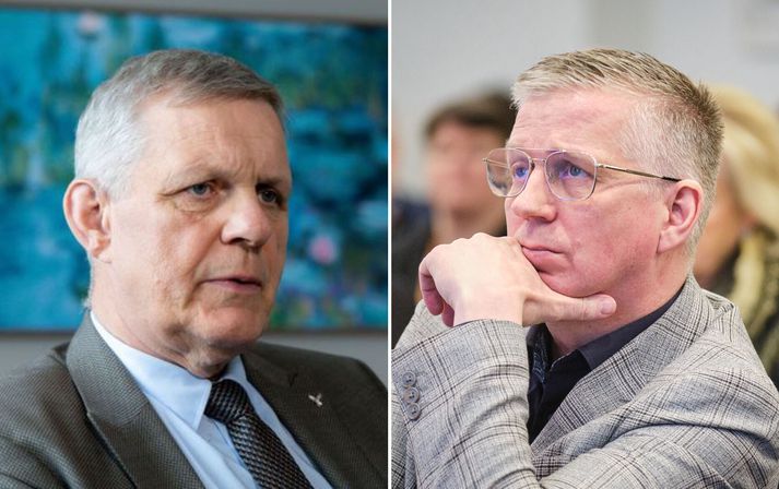 Jón Gunnarsson, þingmaður Sjálfstæðisflokksins, og Víðir Reynisson, þingmaður Samfylkingarinnar.