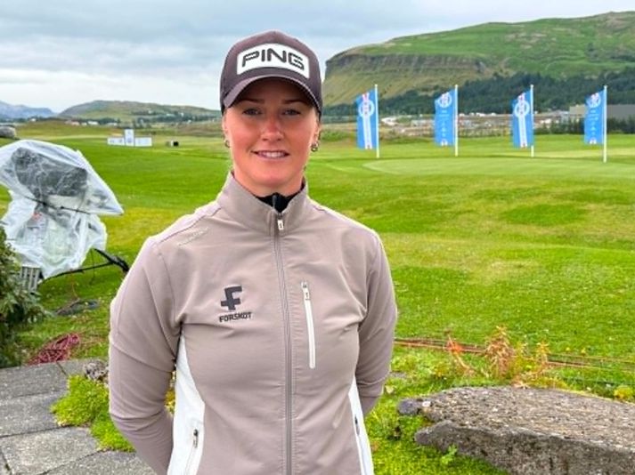 Guðrún Brá Björgvinsdóttir stefnir á að verða Íslandsmeistari í golfi í fimmta sinn.