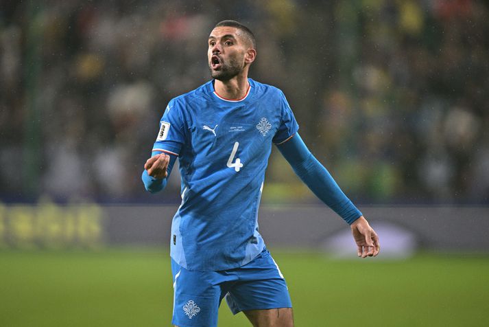Ukraine v Iceland - FIFA World Cup 2026 Qualifier WARSAW, POLAND - NOVEMBER 16: Victor Palsson of Iceland during the FIFA World Cup 2026 qualifier match between Ukraine and Iceland at The Marshall Jozef Pilludski's Municipal Stadium on November 16, 2025 in Warsaw, Poland. (Photo by Sebastian Frej/Getty Images)