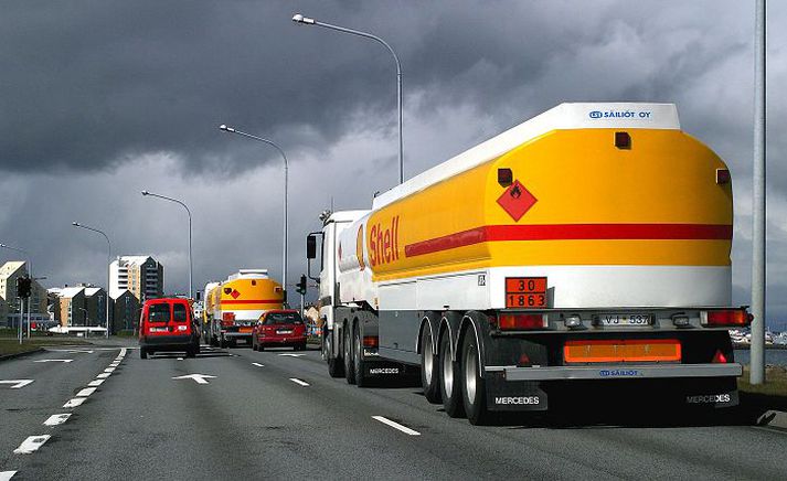 Farmflutningabílum sem gefa frá sér koltvísýring skal útrýmt úr evrópskum borgarsamfélögum fyrir árið 2030. fréttablaðið/gva