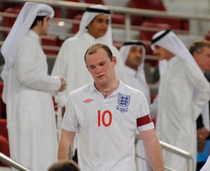 Wayne Rooney í leik með enska landsliðinu.