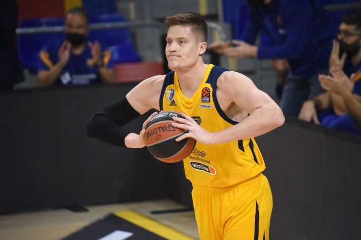 Jonas Jerebko í leik með Khimki frá Moskvu í Euroleague árið 2020.