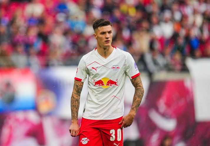 Benjamin Sesko er á óskalista Manchester United.