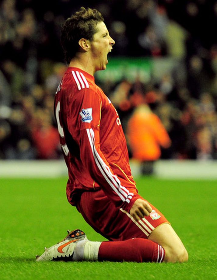 Fernando Torres fagnar marki.