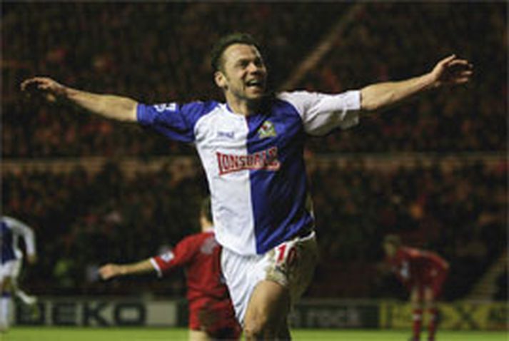 Paul Dickov skoraði sigurmark Blackburn í gærkvöld, en liðinu hefur gengið ótrúlega vel yfir hátíðarnar