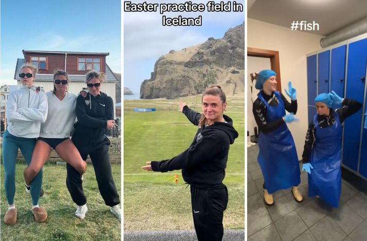 Allie Lowrey fær liðsfélaga sína í ÍBV með til að gera bráðskemmtileg Tiktok-myndbönd fyrir fylgjendur sína.
