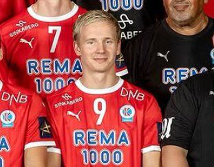 Benedikt Gunnar Óskarsson átti stórleik í fyrsta leik úrslitakeppninnar í kvöld.