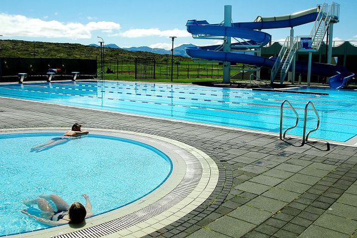Stykkishólmslaug hefur verið mjög vinsæl í sumar.