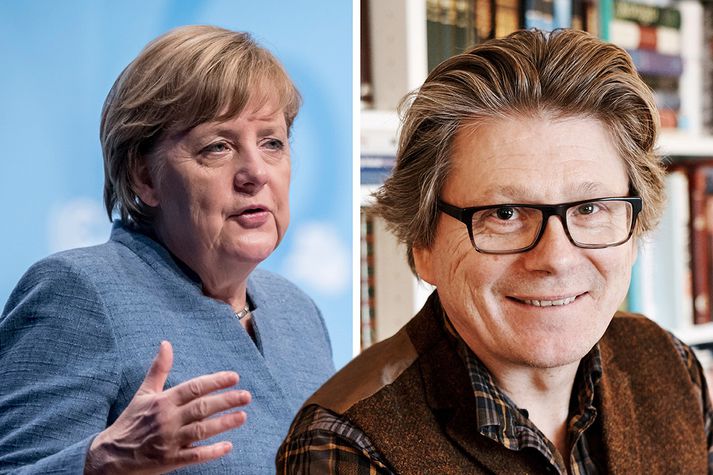 Eiríkur Bergmann segir stöðu Angelu Merkel Þýskalandskanslara vera umtalsvert þrengri en í gær. Hún hafi þó nokkra leiki í stöðunni.