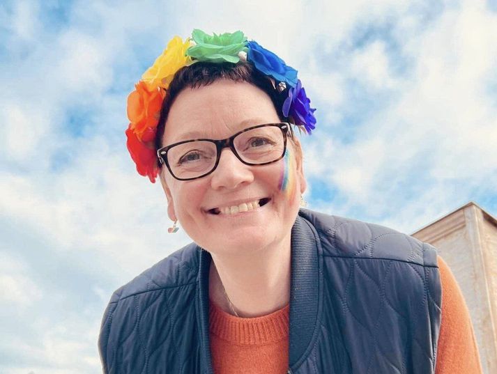 Linda María einn skipuleggjenda er hæstánægð með hátíðina í ár og veðrið og segir erindið aldrei hafa verið mikilvægara.