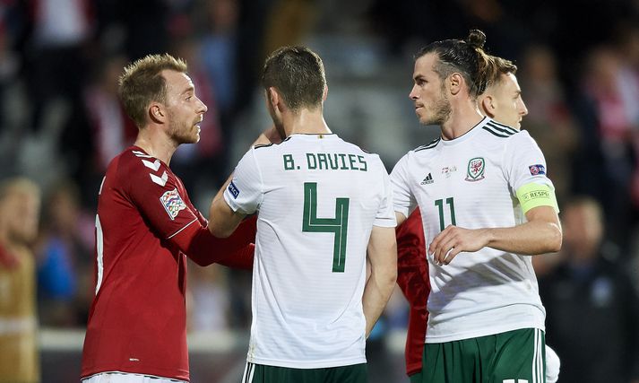 Bale og Eriksen heilsast eftir fyrri leik liðanna í Danmörku.