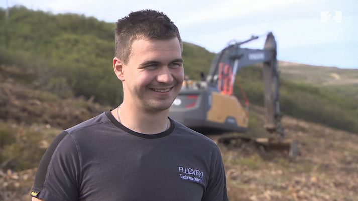 Ragnar Ágúst Isaksen er tækjamaður hjá Finni ehf. á Akureyri.