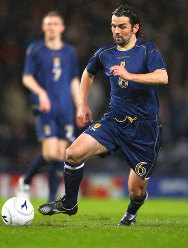 Paul Hartley í leik með skoska landsliðinu.