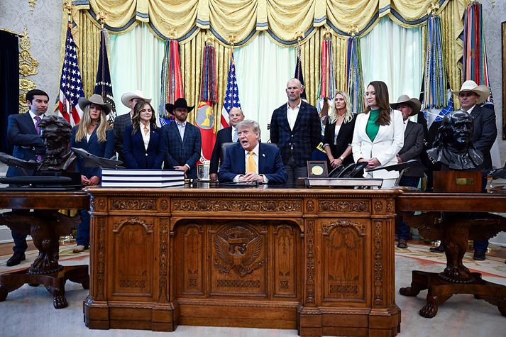 Donald Trump Bandaríkjaforseti sagði mál Lindsay Clansey vera „hræðilegan harmleik“.