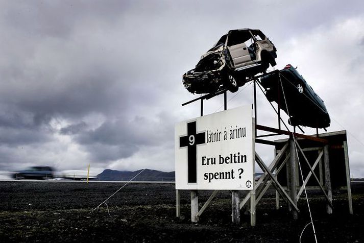 skilti banaslys umferðarstofa