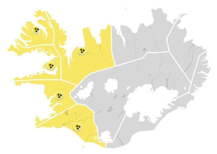 Í næstu viku er útlit fyrir að snjórinn verði kvaddur í bili.