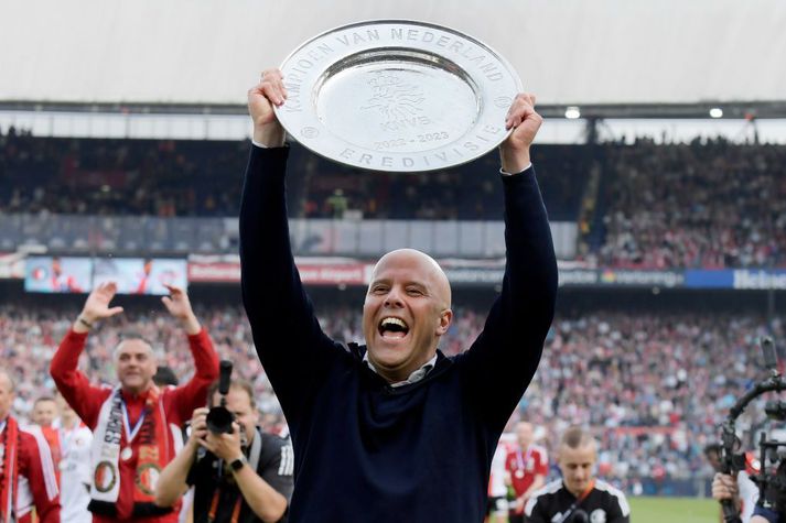 Arne Slot stýrði Feyenoord til hollenska meistaratitilsins.