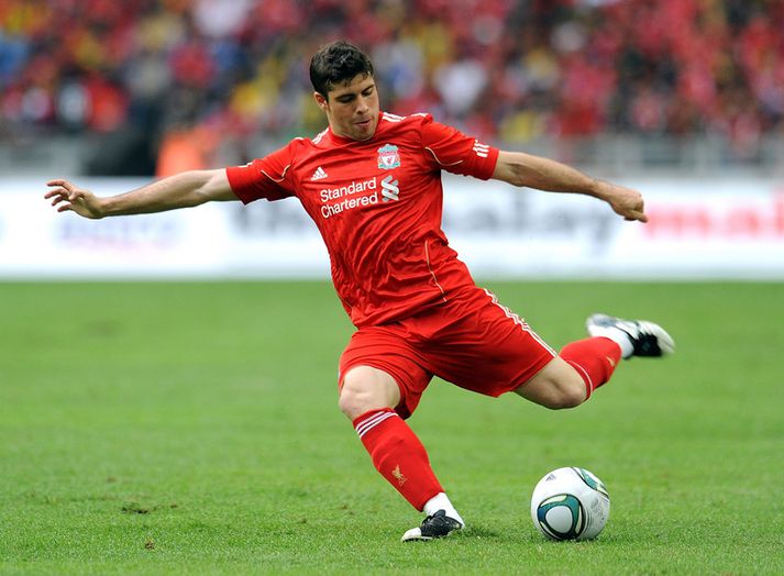 Emiliano Insua í leik með Liverpool í sumar.