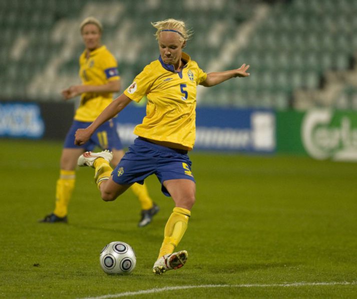 Caroline Seger, leikmaður Svía.