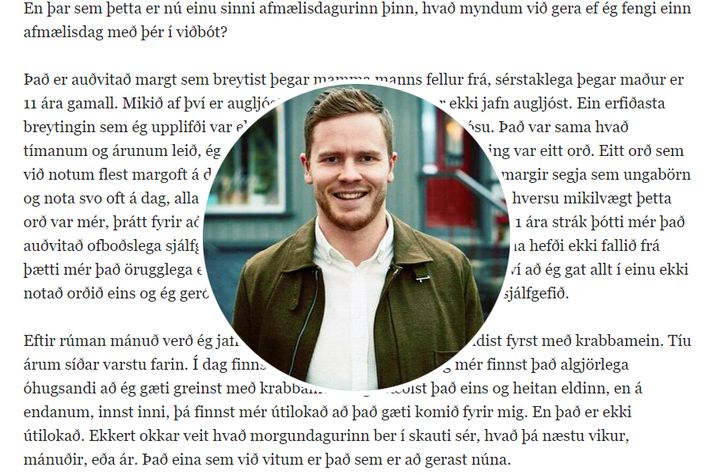 Arnar Svein Geirsson er pistlahöfundur ársins. Hann á þann pistil sem naut mestrar athygli á árinu 2019 og einnig þann sem situr í tíunda sæti lista.