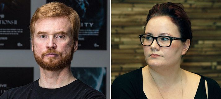 Hilmar Veigar Pétursson, framkvæmdastjóri CCP, og Þórunn Jónsdóttir, framkvæmdastjóri Skema.