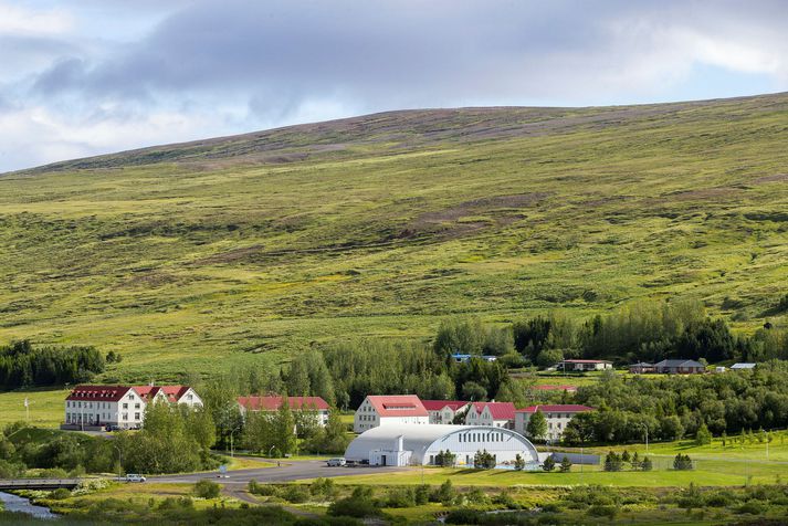 Mynd frá Laugum í Reykjadal, sem er í Þingeyjarsveit. 