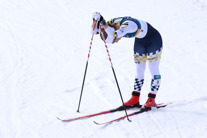 Johanna Hagstroem var svekkt eftir að hún datt úr keppni og brotnaði síðan niður þegar hún fékk miður skemmtileg skilaboð á netinu.