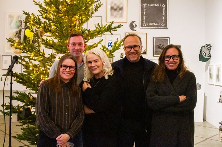 Katrín Jakobsdóttir, Ragnar Jónasson, Kamilla Einarsdóttir, Andri Snær og Yrsa Sigurðardóttir.