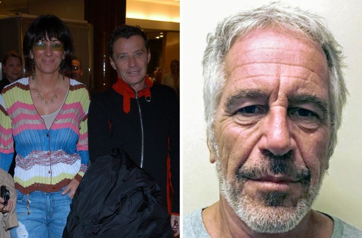 Ghislane Maxwell og Jean-Luc Brunel á árum áður. Brunel mun hafa aðstoðað Epstein við að verða sér út um ungar stúlkur og konur um árabil.