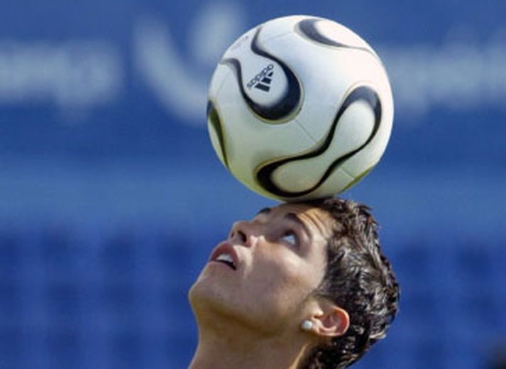 Cristiano Ronaldo á æfingu