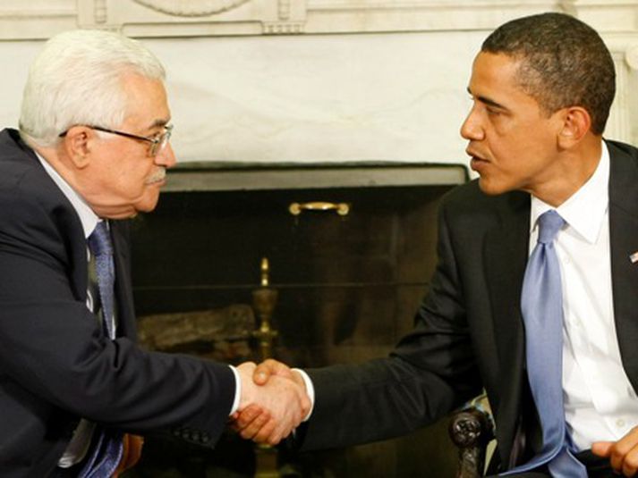 Abbas og Obama funduðu í Hvíta húsinu í kvöld.