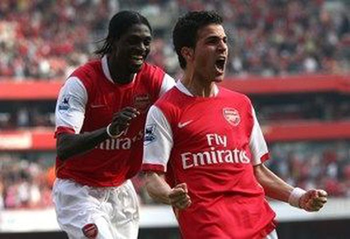 Fabregas fagnar.