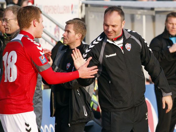 Kristján Guðmundsson þjálfari Valsmanna.