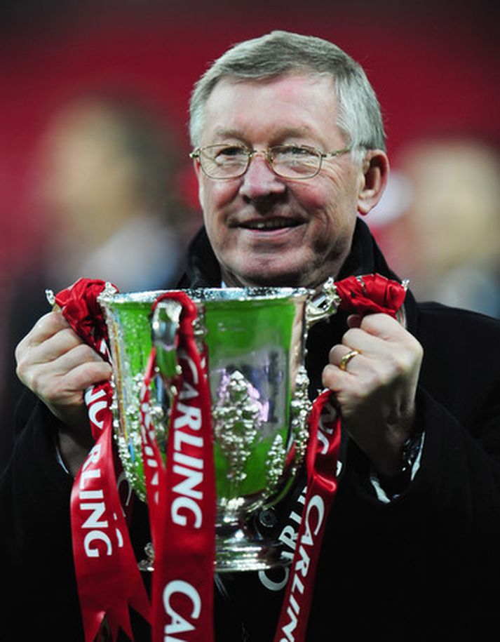 Sir Alex Ferguson, stjóri Manchester United,.