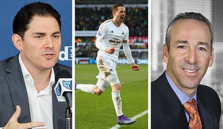 Jason Levien, Gylfi Sigurðsson og Steve Kaplan.