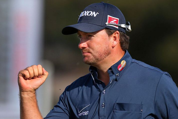 Graeme McDowell lék vel á fyrsta hring.