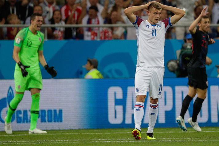 Alfreð Finnbogason fékk frábært færi. 