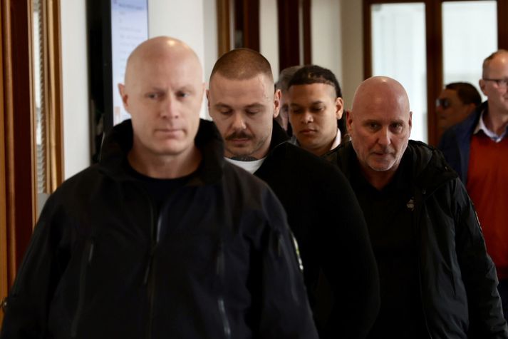 Stefán og Lúkas Geir mættu í Landsrétt í fylgd lögreglumanna.