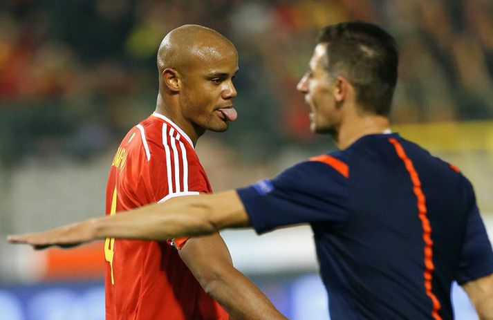 Kompany í leiknum í gær.