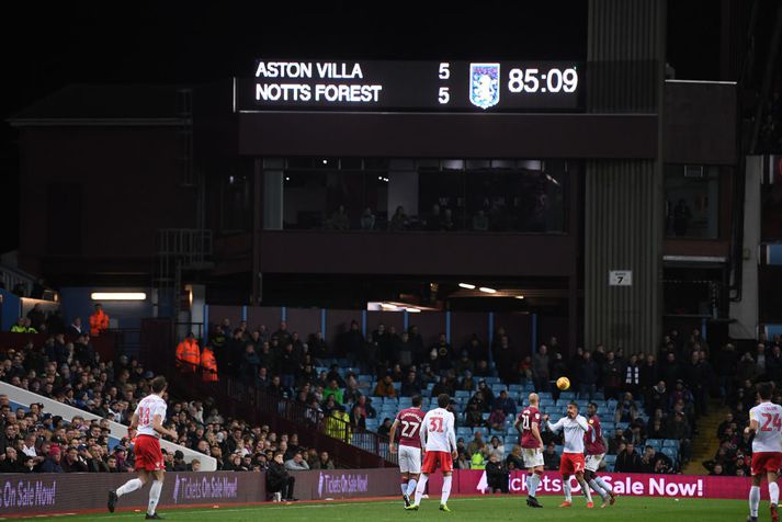 Áhorfendur fengu sannarlega sitt fyrir peninginn á Villa Park í kvöld