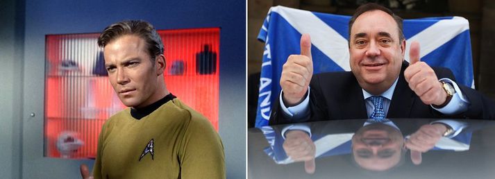 Salmond er svokallaður Trekkie, grjótharður aðdáandi Star Trek þáttanna.