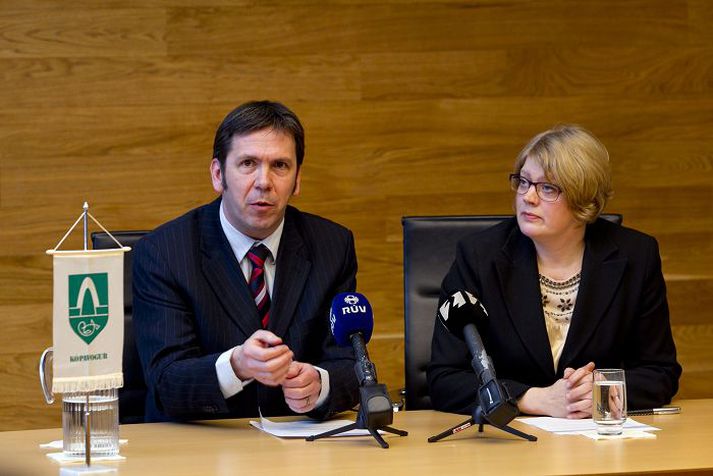 Ármann Kr. Ólafsson og Rannveig Ásgeirsdóttir Bæjarstjóri Kópavogs og aðrir oddvitar meirihlutans segja enga óvissu um samstarfið.Fréttablaðið/Vilhelm