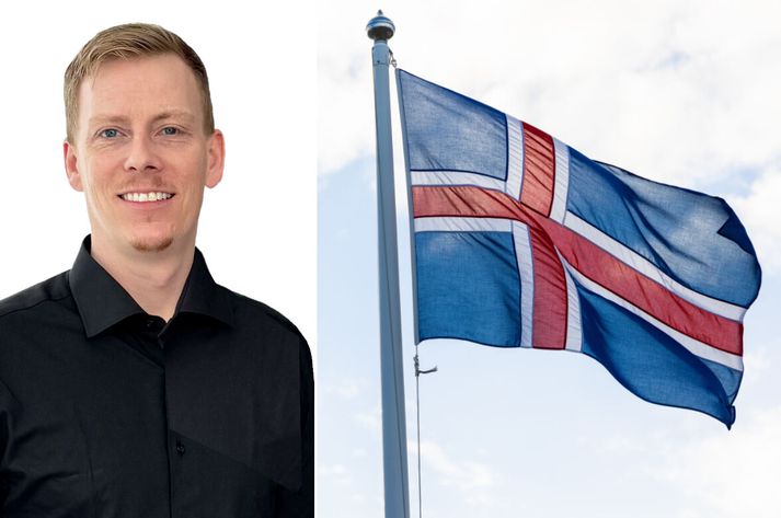 Brynjar segir fólk hafa haft orð á því hve gaman væri að sjá íslenska fánann blakta víða við hús í sumar.