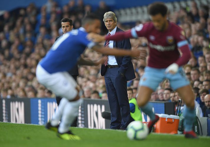 Úr leik Everton og West Ham á síðustu leiktíð.